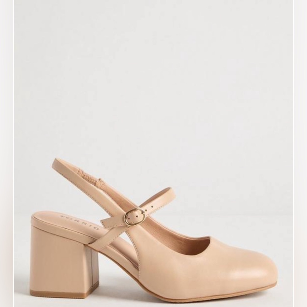 Slingback Block Heel Mary Jane
